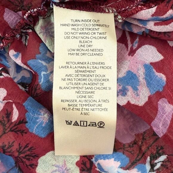 Free People Maybel Floral Blouse NWT - Women’s US L - Picture 11 of 12